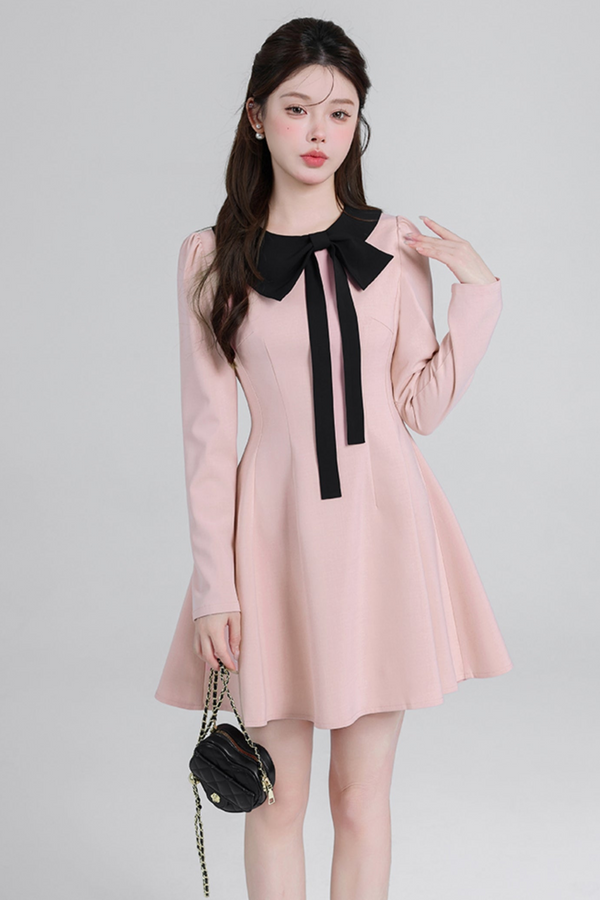 ピンクジェントルスタイルロングスリーブラインドレス