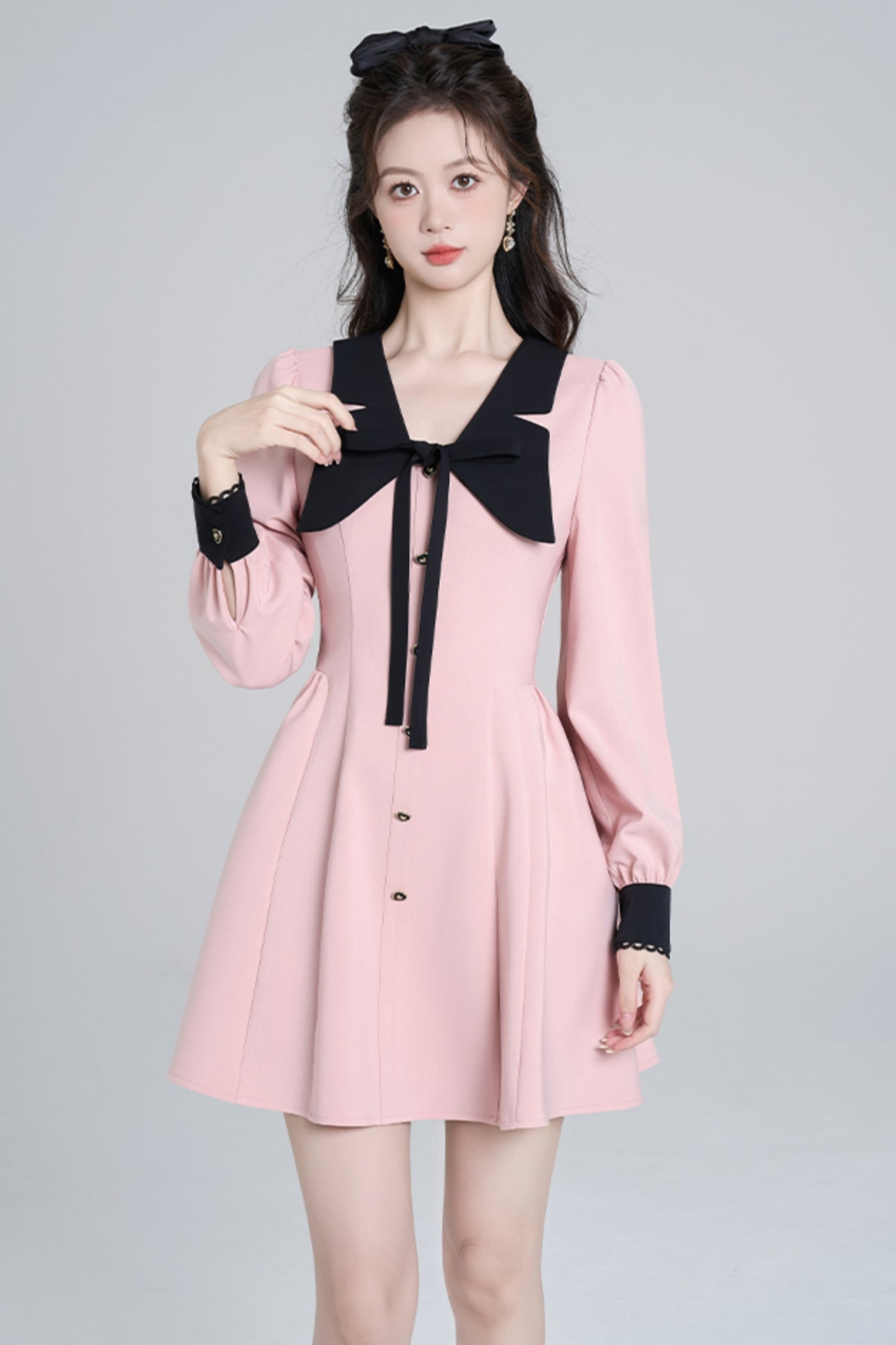 French Doll Color Pink Dress