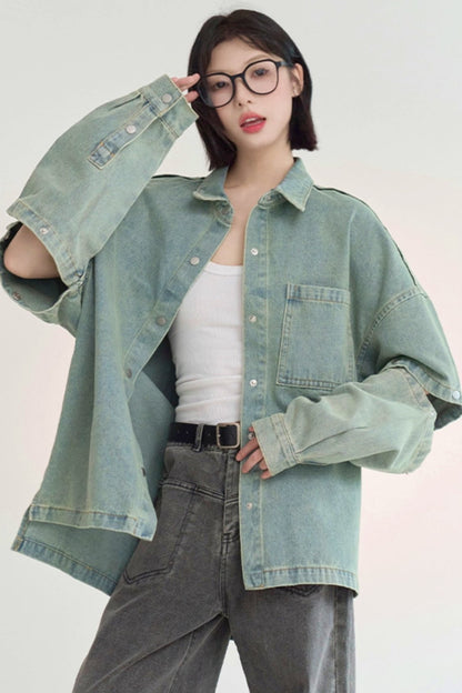 Gravity loose fit denim jacket