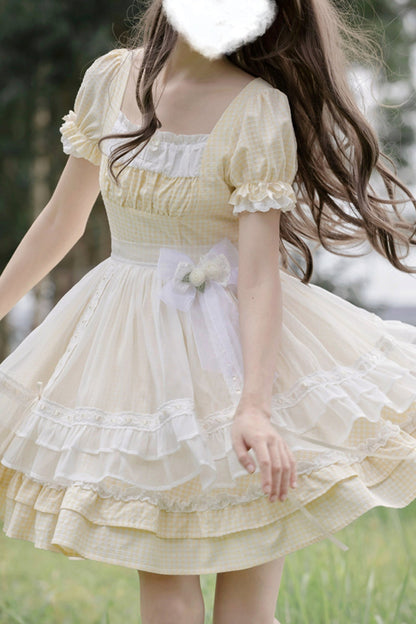 Yellow Princess Dress Two Piece Set-Up