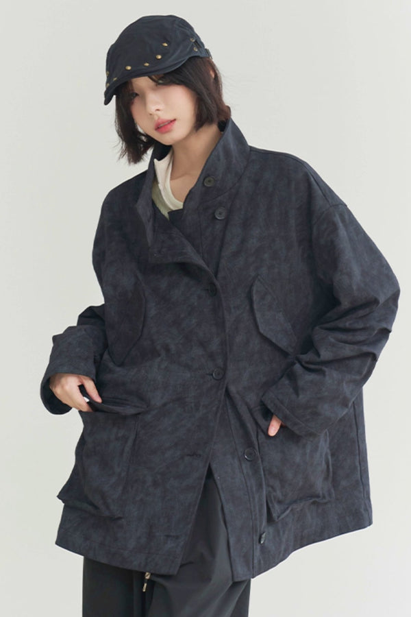 スタンドカラーワークウェアジャケット