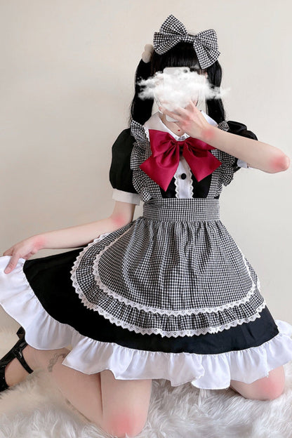 Two-dimensional Lolita Maid Tutu Dress Set