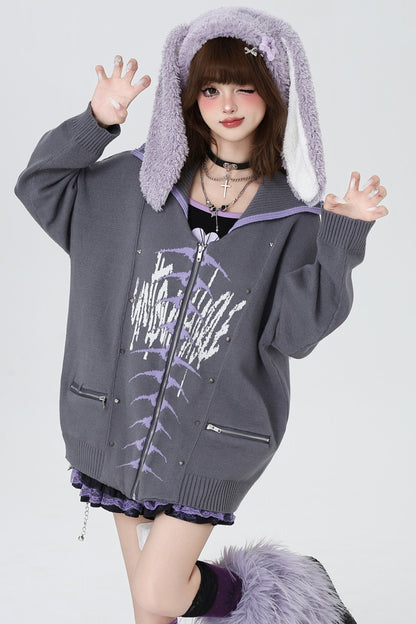 Butterfly Gothic Hall Knit Sweater