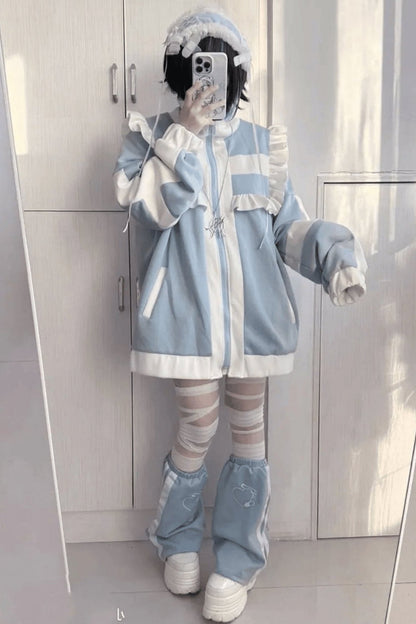 [Angel area👼] Loose Lolita College Jacket + Leg Warmers