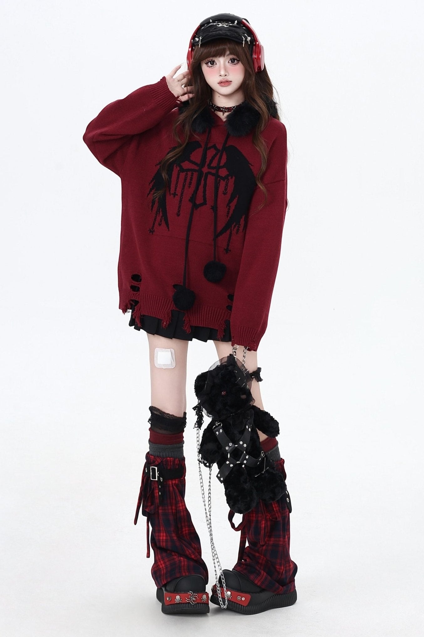 トワイライトレターファーカラーフーディー