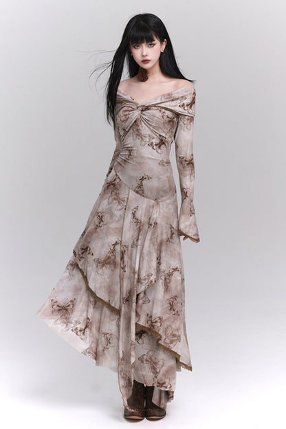 One-shoulder Atmosphere Dress