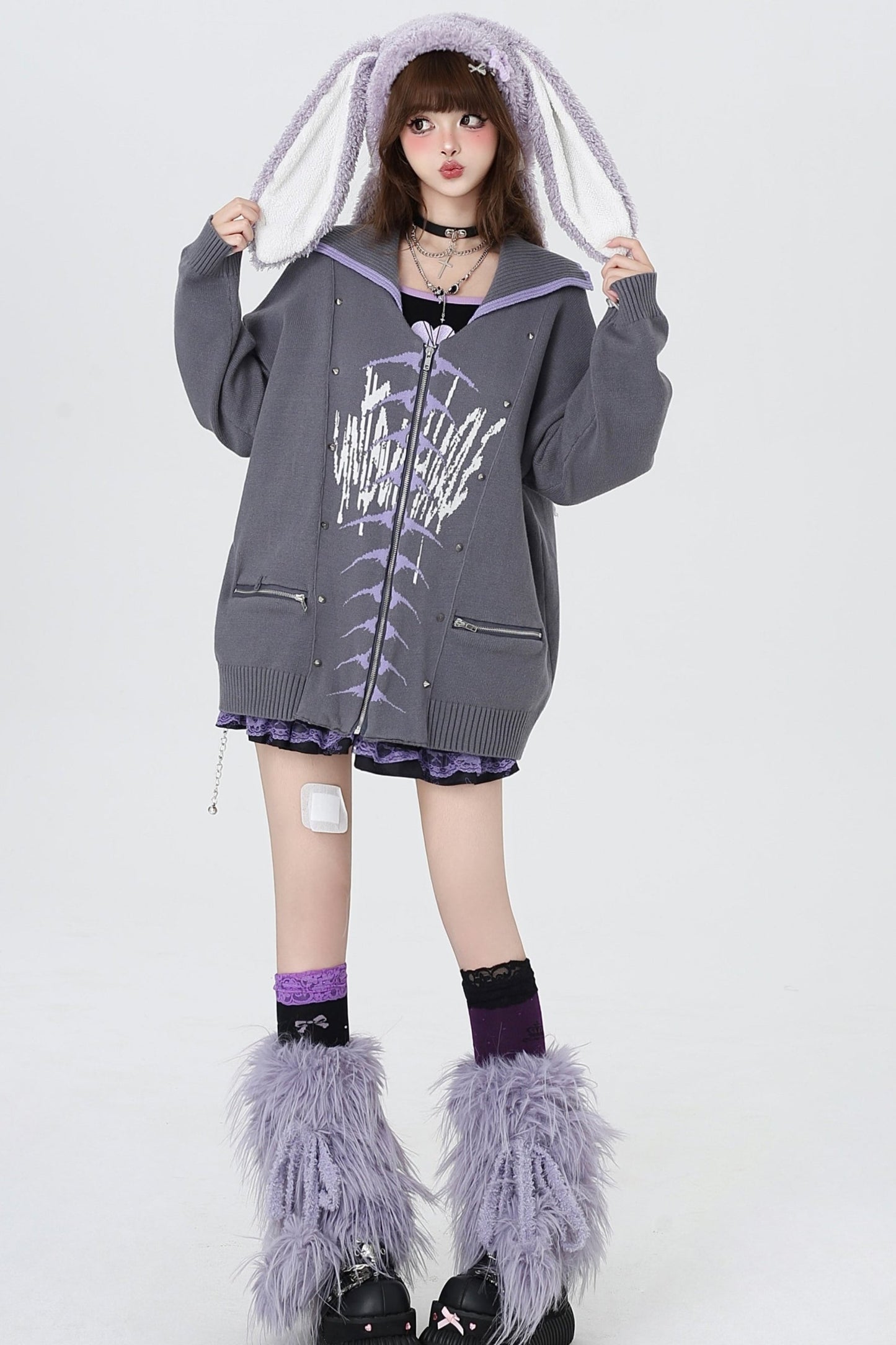 Butterfly Gothic Hall Knit Sweater