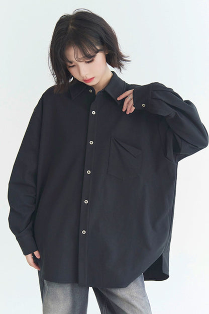 Solid Drepra Prolong Sleeve Shirt