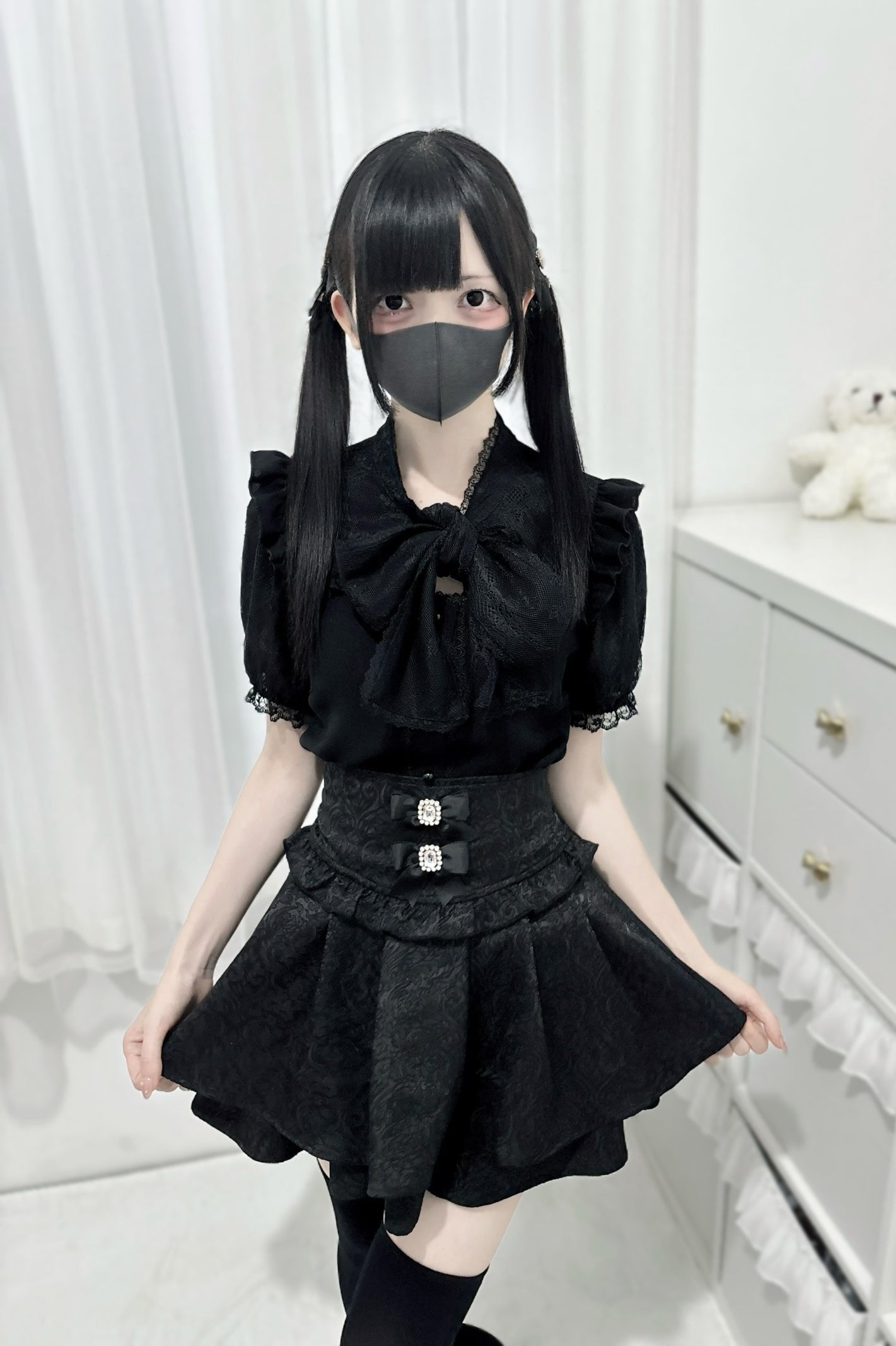 [Reserved product] High Waist Bow Waist Seal Skirt