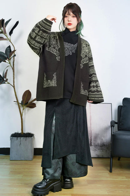 Jacket Retro Style Cardigan 