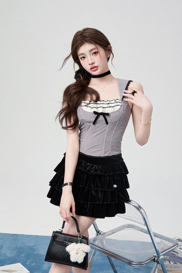 Contrast Race Best Suspender Set