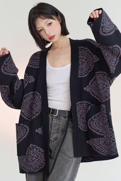 Loosena Color Knit Cardigan