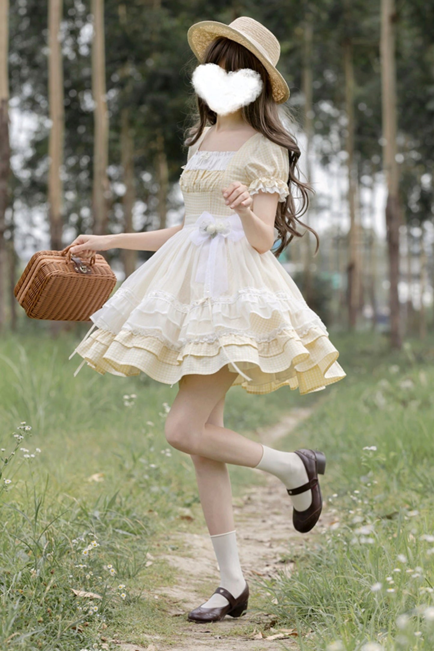 Yellow Princess Dress Two Piece Set-Up