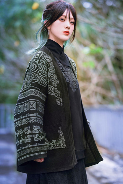 Jacket Retro Style Cardigan 