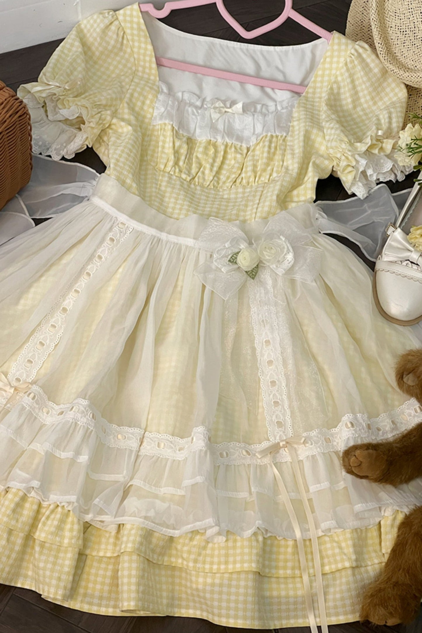 Yellow Princess Dress Two Piece Set-Up