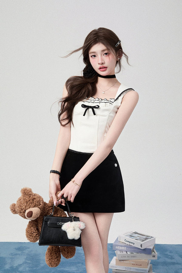 Contrast Race Best Suspender Set