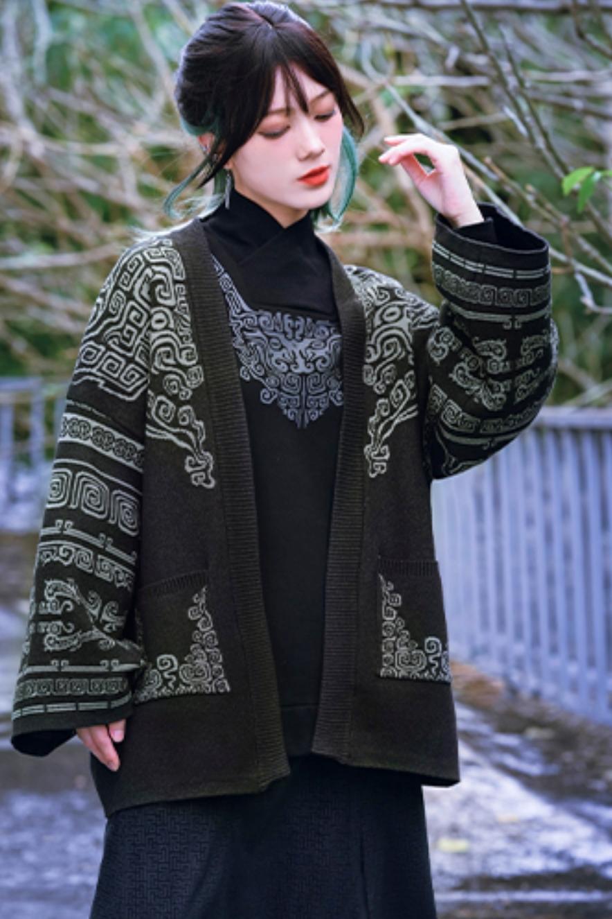 Jacket Retro Style Cardigan 