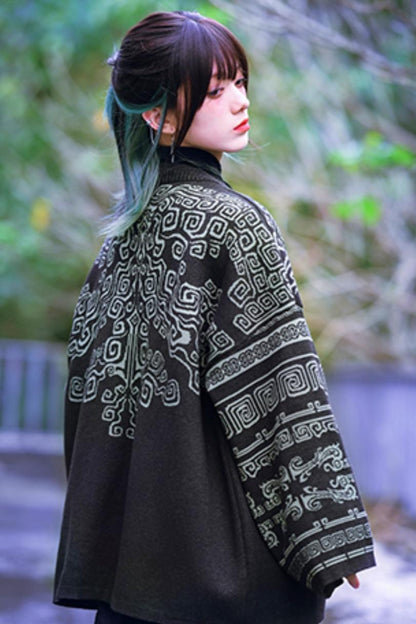 Jacket Retro Style Cardigan 