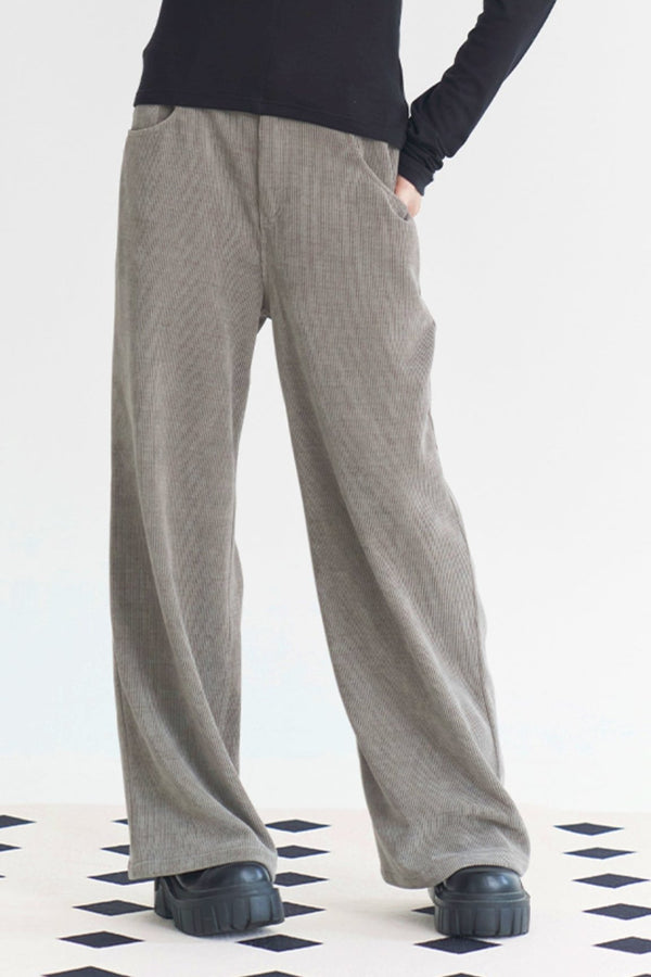 オータムソリッドカラースラックス