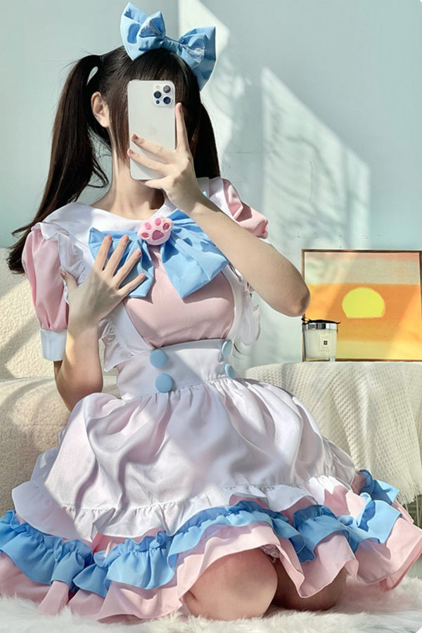 Cute Cat Lolita Maid Dress