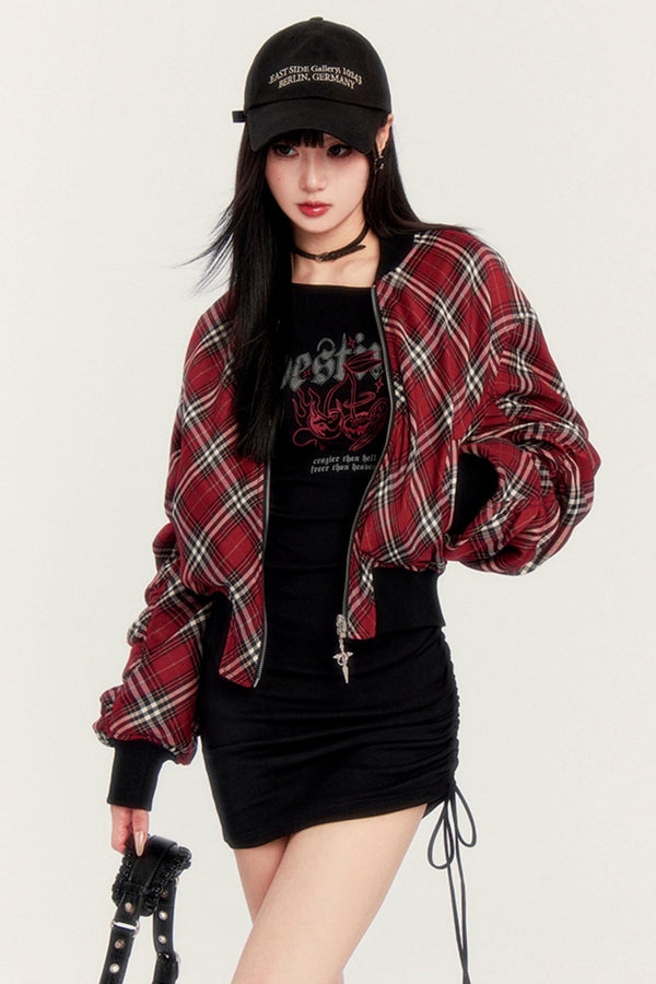 Reversible Plush Check Jacket