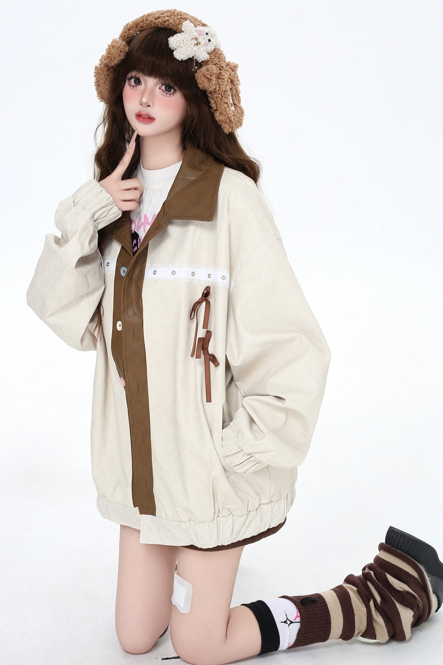 Autumn Retro Lapel Leather Jacket