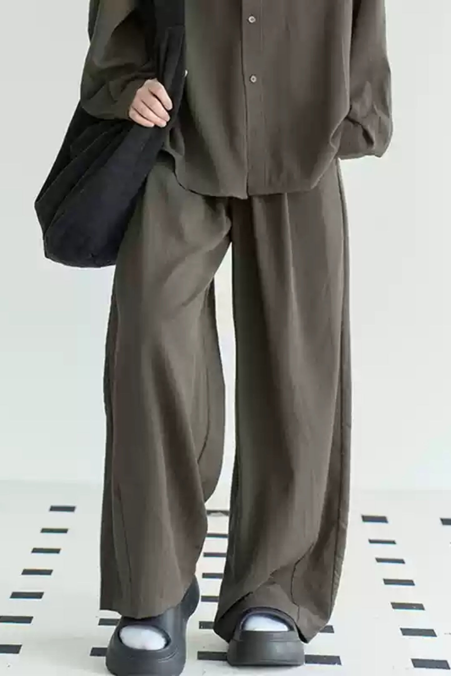 Cotton Linen Long Sleeve Shirt Trousers Set-Up