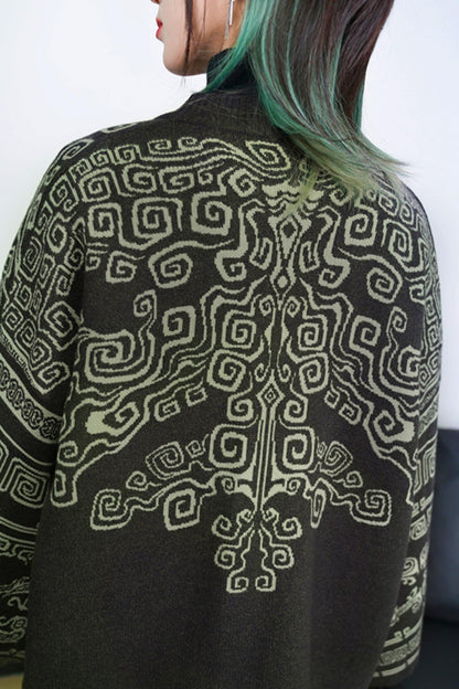 Jacket Retro Style Cardigan 