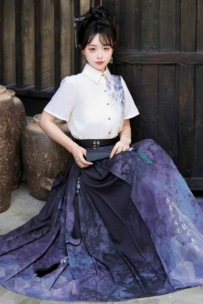 Spring Hanfu Ink Mammence Cartro Set