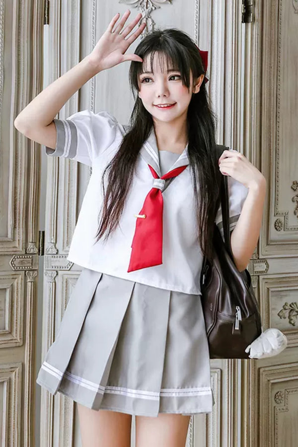 Ensemble de Costume d'Uniforme Scolaire de Marin d'Halloween
