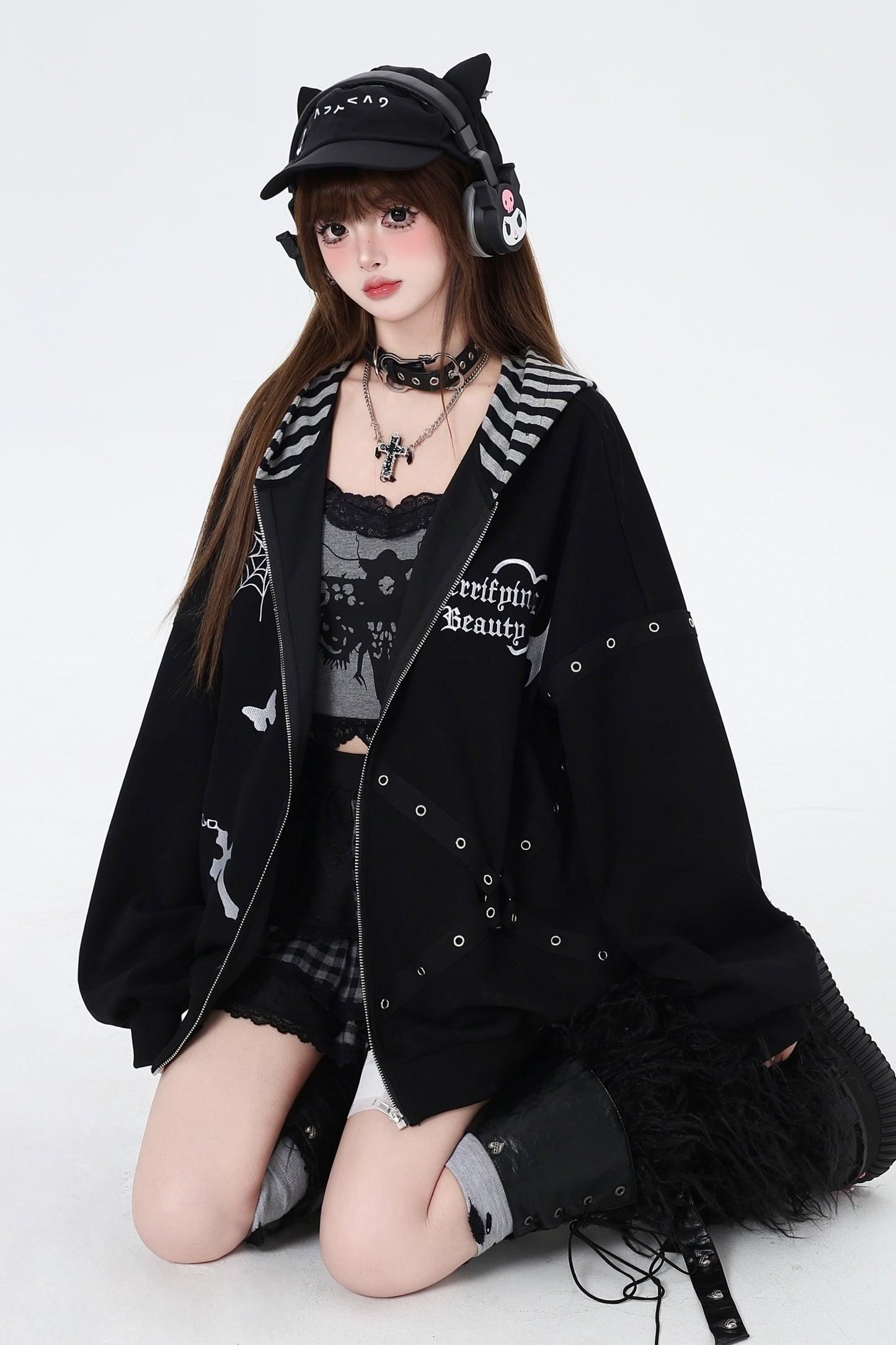 Subculture Cool Embroidered Hooded Jacket