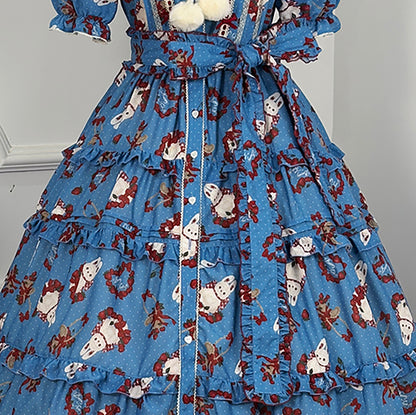 [Deadline for reservations: January 31st] Forest Berry Rabbit Series Bonnet Catsuit Belt