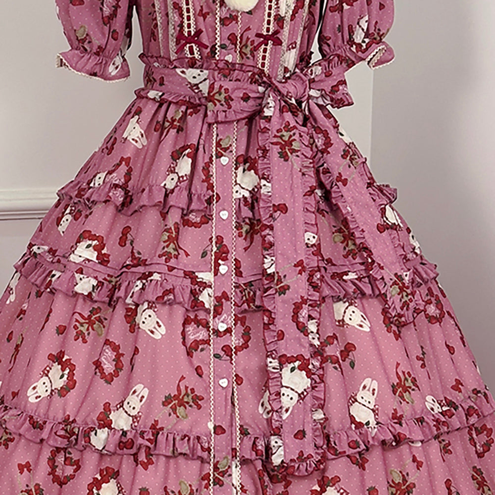 [Deadline for reservations: January 31st] Forest Berry Rabbit Series Bonnet Catsuit Belt