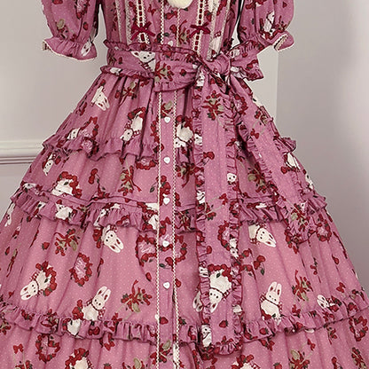 [Deadline for reservations: January 31st] Forest Berry Rabbit Series Bonnet Catsuit Belt