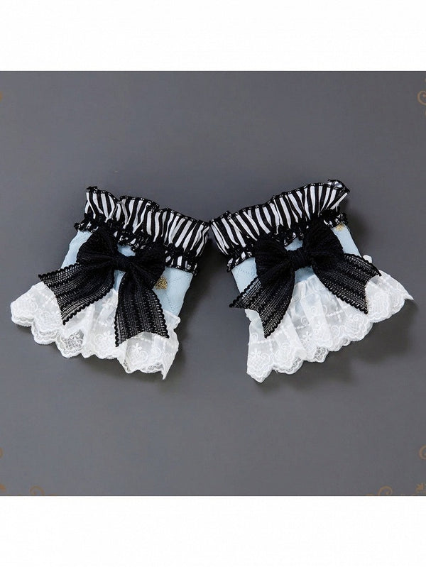 [Pre-order Deadline: July 24] Alice in Wonderland Lolita Series Accessories (Rabbit Ear Hat Ribbon Veil, Bonnet with Veil, Magic Wand, Sash Ribbon, Choker, Wrist Cuffs, Back Bow Train)