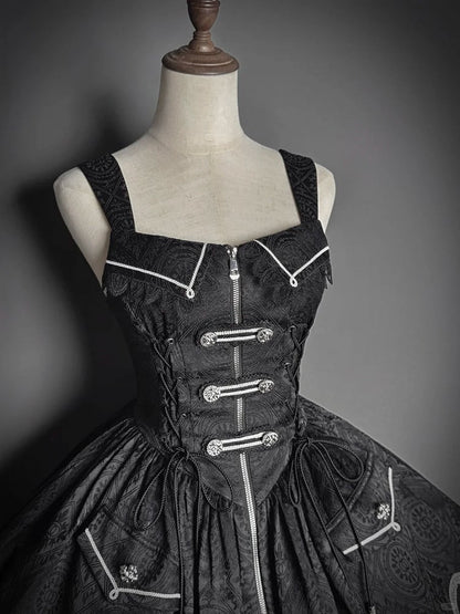 【2月23日予約締切】ドーンブレイカーゴシックジャカードミリタリービスチェサスドレス