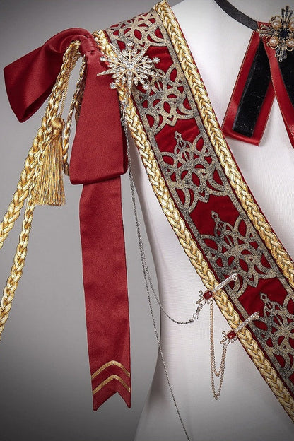 【12月7日予約締切】５ Colors Royal Prince-Style Military Lolita Series Accessories (Sash, Detachable Fur Collar)