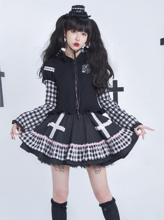 치킨프린트파카 