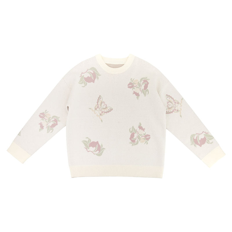 Falling Flowers National Style Sweater