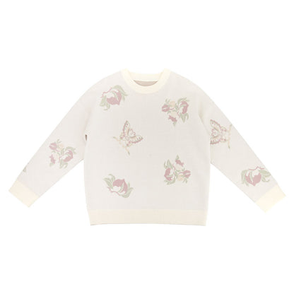 Falling Flowers National Style Sweater