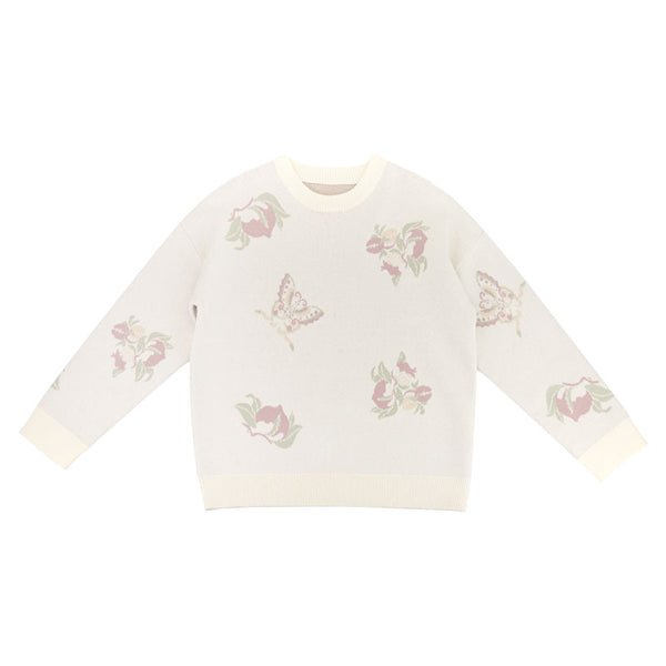 Falling Flowers National Style Sweater