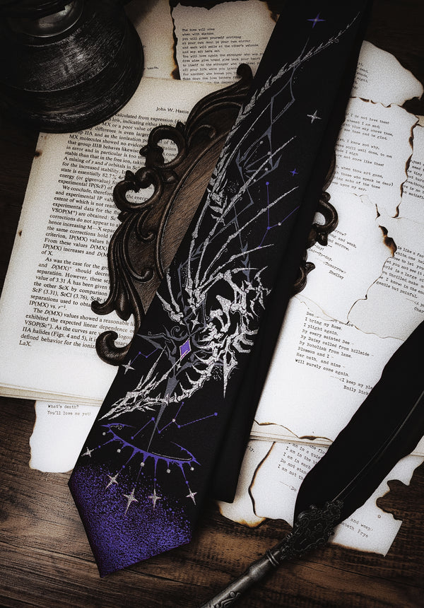 【12月26日予約締切】ギャラクシーボーンミストコアゴシックジャカードネクタイ