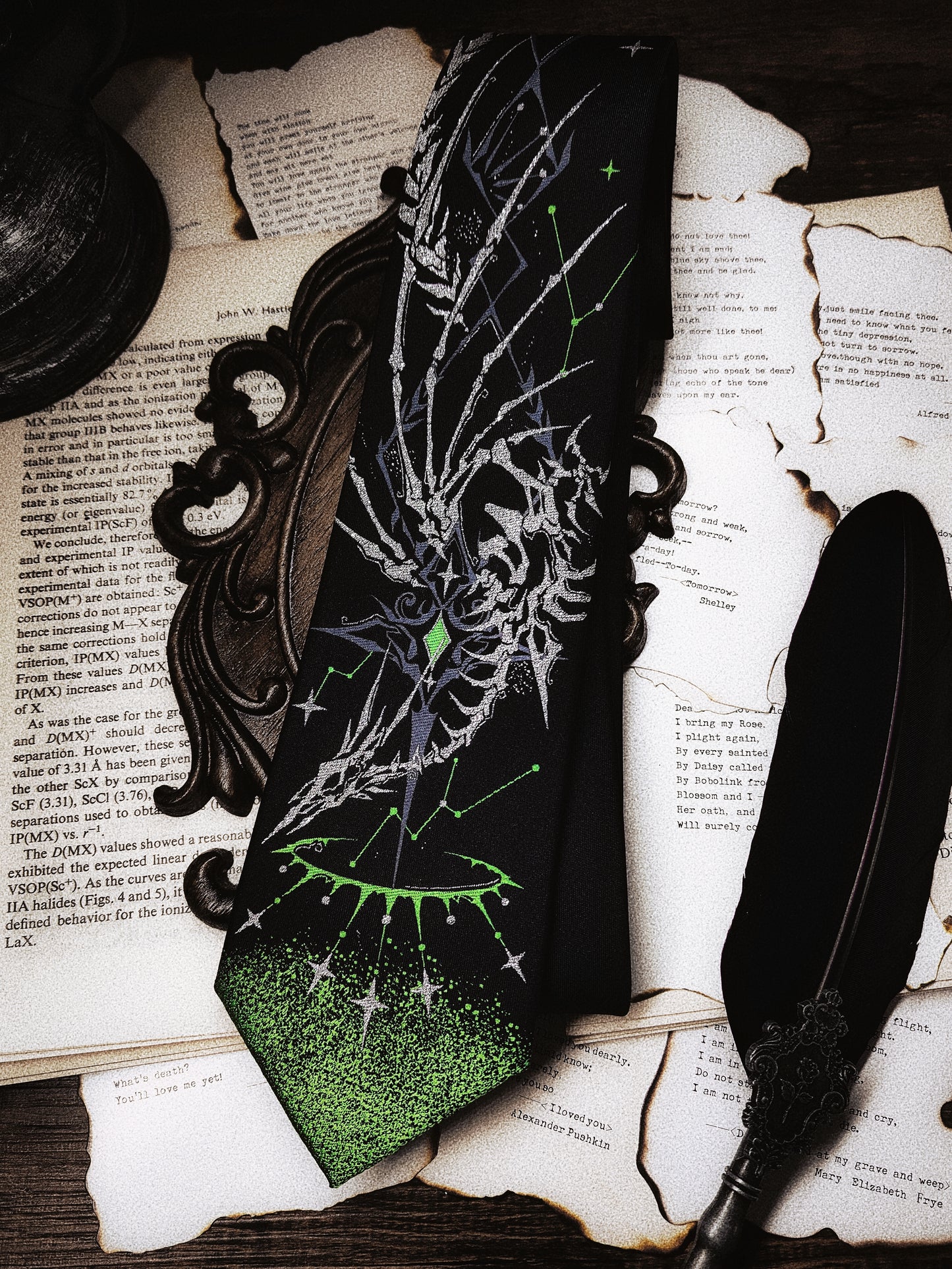 【12月26日予約締切】ギャラクシーボーンミストコアゴシックジャカードネクタイ