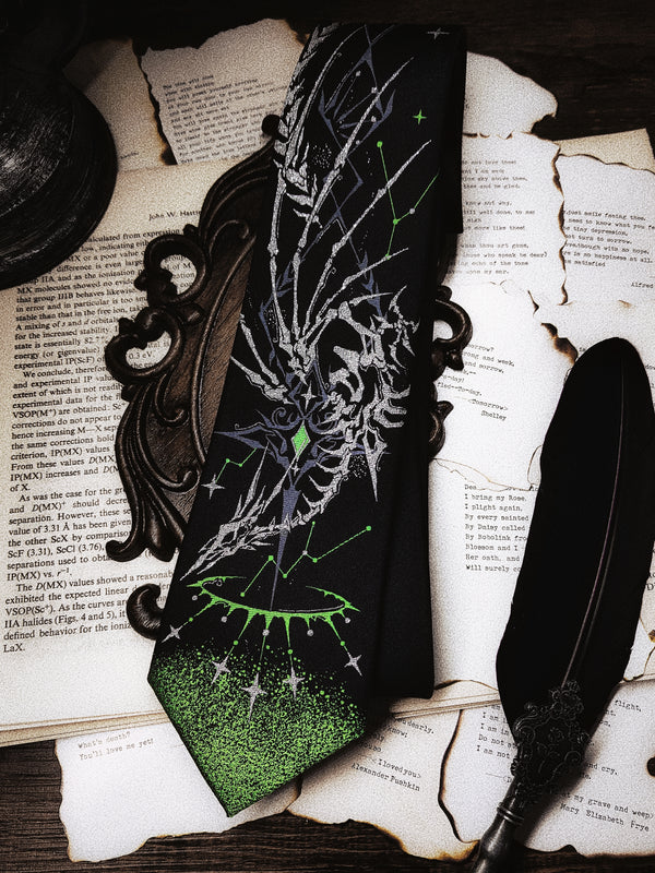 【12月26日予約締切】ギャラクシーボーンミストコアゴシックジャカードネクタイ