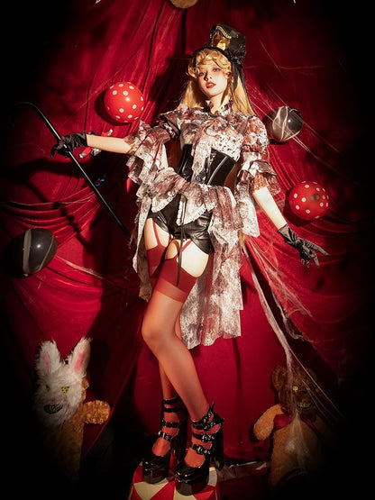 【予約商品】Bloodstainedチュールトレーンコルセットスカート