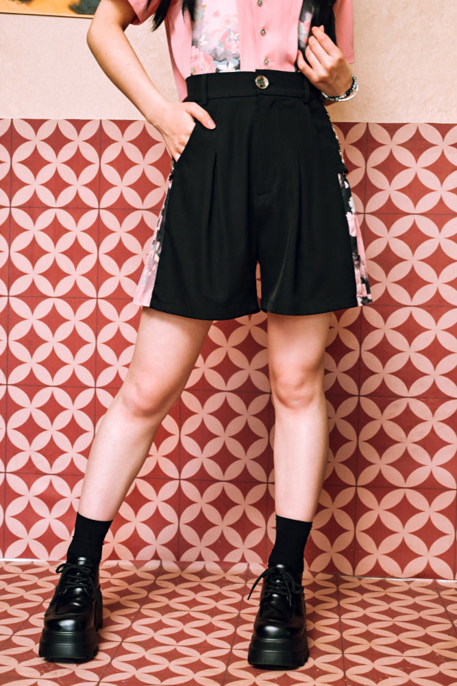 Side china design shorts