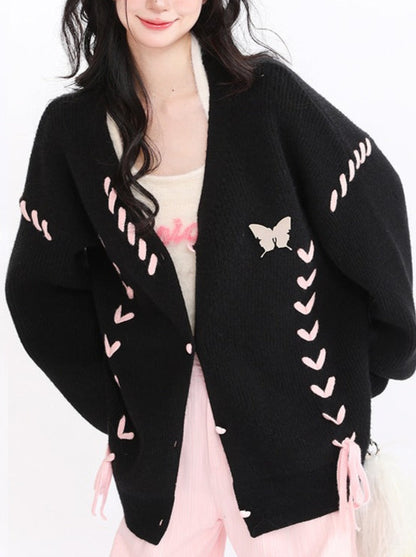 Butterfly Strap Love Cardigan