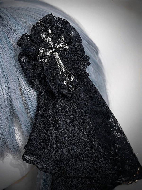 【2月26日予約締切】ゴシックエンブロイダリーストライプ懐中時計シスタードレスフルセット＋ヘッドドレス