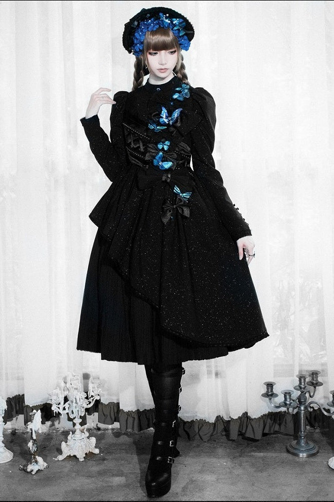 [Vorbestellschluss: 10. Monat, 14. Tag] Schwarz/Weiß Gothic-Lolita-Schmetterlingsschleifen-Serie Accessoires(Haube/Spitzen-Kopfschmuck KC/KC/4 Arten von Fotorahmen/Fotorahmen-Set)