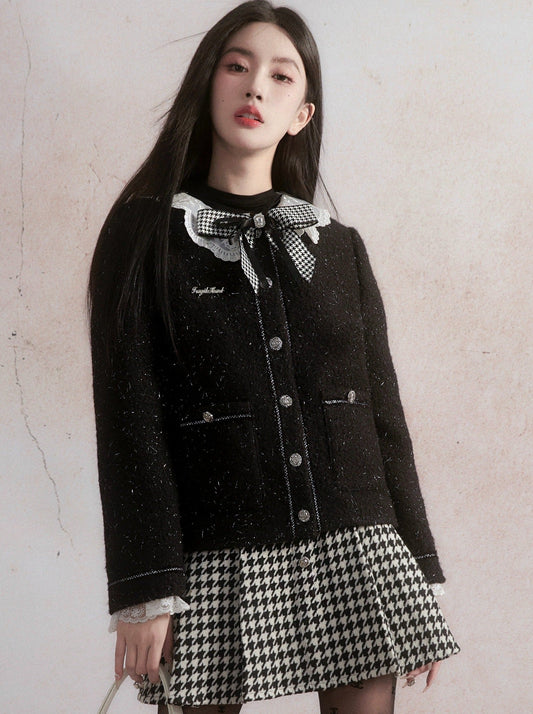 리본 레이스 재킷 + 디자인 스커트